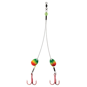 Clam Fluoro Big Tooth Rig, Size 1/0, Firetiger - Clam