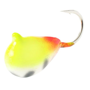 Clam Drop Jig Size 12 1/16oz Chartreuse/Pink Glow Spot - Clam