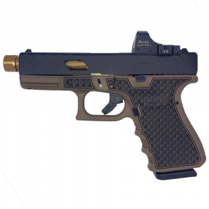 Glock 19 Gen 3 Custom "Threaded Gold Barrel Tarpon" 9mm Semi-Auto Pistol - Glock