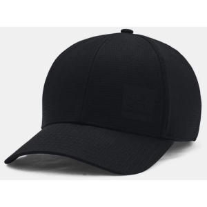 UA ArmourVent Stretch Fit Cap, Men's, Black with Castlerock, XL/XXL - Under Armour