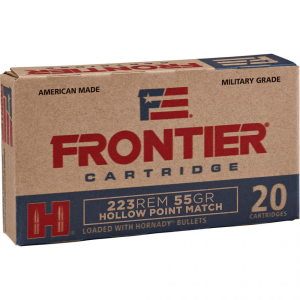 Hornady Frontier Rifle Ammo 223 Rem. 55 gr. Hollow Point Match 20 rd. - Hornady