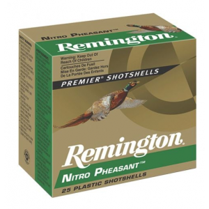 ington Ammunition Premier Nitro Pheasant 20 Gauge 2.75 1 Oz 5 Shot 25 Bx/ 10 Cs Ammo