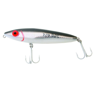 Mirrolure Top Dog Rattling Hard Bait Lure, Black/Silver/White - Mirrolure