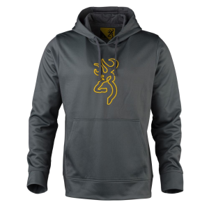 Browning Tech Hooded Sweatshirt - Carbon Grey - XL - Browning