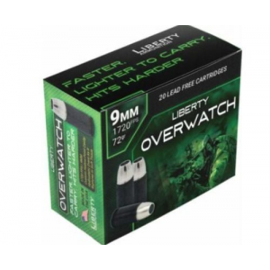 erty Overwatch 9mm Luger 72Gr HP 20rd 10Box/Case Ammo