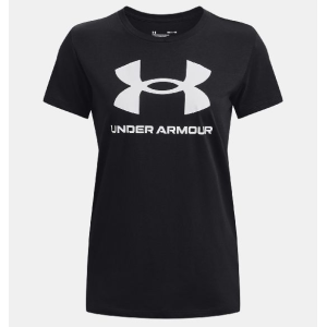 UA Women's Sportstyle Graphic Short Sleeve Black/White Medium - Under Armour