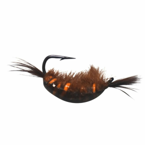 Kenders 1/64 OZ #14 NATURAL BROWN TUNGSTEN SHRIMP JIG - Kenders