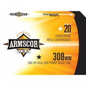 scor USA Boat Tail Hollow Point 308 Winchester 20 Round Box Ammo