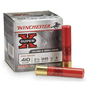 chester Super X High Brass 410 Gauge 2.50 1/2oz #4 Shot 25rd Box Ammo