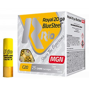  Ammunition RBSM202 Royal BlueSteel Magnum 20 Gauge 3 1 Oz 2 Shot 25 Per Box/ 10 Cs Ammo