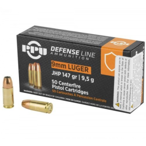  Defense 9mm Luger 147 Gr Jacketed Hollow Point (JHP) 50 Bx/ 20 Cs Ammo