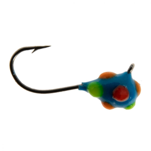 Clam Pro Tackle Confetti Drop XL Jig - #8 - 1/32 oz - Blue Multi-Color Glow Dot - Clam