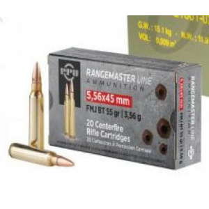  Rangemaster 5.56x45mm NATO 55 Gr Full Metal Jacket Boat-Tail (FMJBT) 1000 Bx/ Ammo