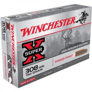 chester Power Point Ammunition 308 Winchester 150 Grain Power-Point Box Of 20 Ammo