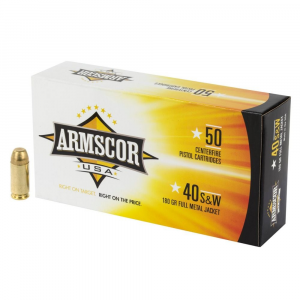 scor USA Full Metal Jacket 40 S&W 50 Round Box Ammo
