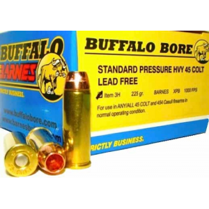 falo Bore Ammunition 3H/20 Buffalo-Barnes Lead-Free 45 Colt (LC) 225 Gr Barnes XPB 20 Bx/ 12 Cs Ammo