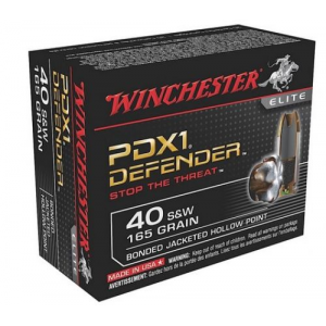 CHESTER 40 S&W Defender 40 S&W 165 Gr Bonded Jacket Hollow Point 20 Bx/10 Cs Ammo