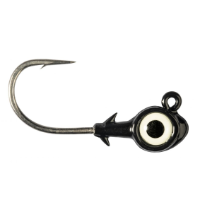 Z-Man Trout Eye X Jig Head - 1/8oz - Black/Glow 3pk - Z-Man