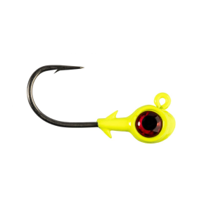 Z-Man Trout Eye X Jig Head - 1/8oz - Chartreuse/Red 3pk - Z-Man