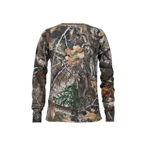 Habit Bear Cave Youth Tee Long Sleeve Realtree Edge Med - Evolved Habitats