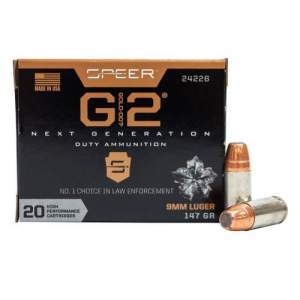 er Gold Dot G2 9mm 147gr 20 Round Box Ammo