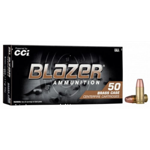  5203 Blazer Brass 9mm Luger 147 Gr 950 Fps Full Metal Jacket (FMJ) 50 Bx/20 Cs Ammo