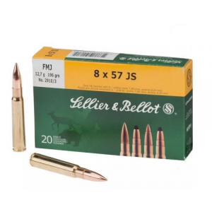 lier & Bellot Full Metal Jacket 8mm Mauser 20 Round Box Ammo