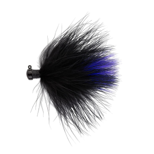Northland Marabou Jig 3/32 Oz, #1 Hk Black Purple 2/Cd - Northland Fishing Tackle