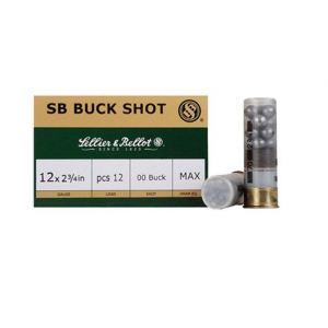 lier & Bellot 12ga 2.75 #4 Buckshot 10rd Box Ammo