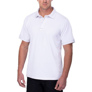 Vertx Coldblack Men's Short Sleeve Polo - Long White Medium - Vertx
