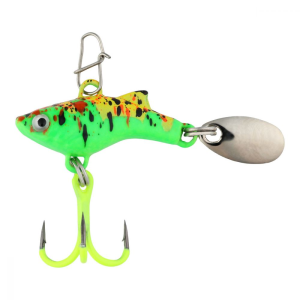 Clam Tikka Flash PT - 1/32 oz Size #20 - Glow Green Koi - Clam