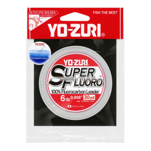 Yo-Zuri SuperFluro Fishing Line, Clear, 6lb Break Strength, 30 Yards - Yo-Zuri