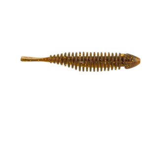 Matzuo Gaikotsu - Ribbed Smelt Beaver Tail 4" 8pk Gold Flake - Matzuo