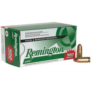 ington UMC 9MM 115Gr FMJ 100/Bx Ammo