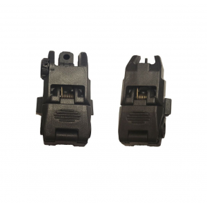 Flip-Up Iron Sights for Picatinny and Weaver Rails - Front & Rear Sights Compatible with Emperor Arms MX5 12GA - Myholster