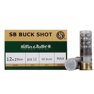 lier & Bellot Buckshot 12 Gauge 1 Buck 25 Round Box Ammo