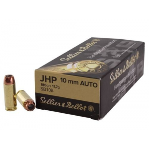 lier & Bellot Training & Practice 10mm Auto 180 GR JHP 50rd Box Ammo