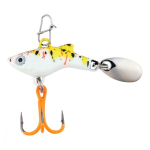Clam Tikka Flash PT, 3/32 oz Glow White/Chart Koi - Clam
