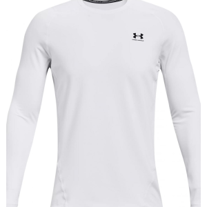 UA Men's ColdGear Armour Fitted Crew White/Black 3XL - Under Armour