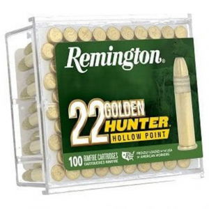 ington Golden Hunter Rimfire 22 LR. 40 Gr. Plated Hollow Point 100rd Ammo