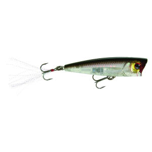 Yo-Zuri R1101PSBL 3DB Popper, 3" Silver Black - Yo-Zuri
