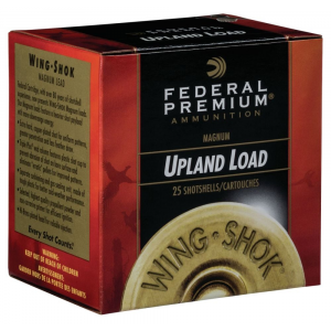 eral Premium Upland Wing-Shok High Velocity 12 Gauge 2.75 1 3/8 Oz 6 Shot 25 Bx/ 10 Cs Ammo