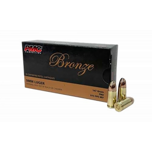  9H 9mm 147gr Full Metal Jacket 50 Per Box/20 Case Ammo