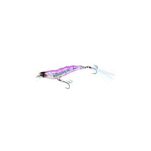 Yo-Zuri Crystal 3D Shrimp Slow Sinking 2 3/4" Holographic Hot Pink - Yo-Zuri