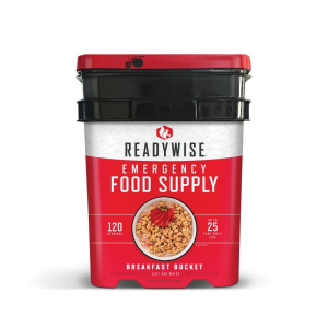ReadyWise 120 Serving Emergency Food Supply Breakfast Bucket - Readywise, Inc.
