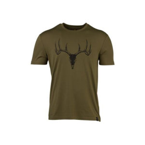 Browning Ss Perf Camp Shirt Whitetail Logo Green Large - Browning