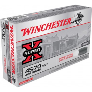 chester Super X 45-70 Gov Lead Flat Nose 405gr 20rd Box Ammo