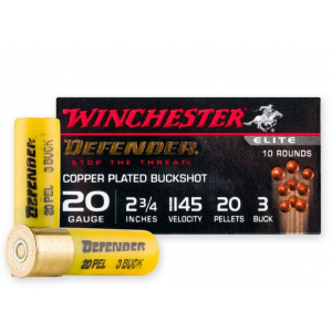 chester Copper Defender Buckshot 20 Gauge 10 Round Box Ammo