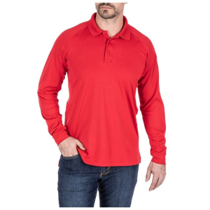 5.11 Tactical Performance Long Sleeve Polo Red X-Large - 5.11 Tactical