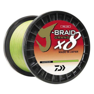 J-BRAID x8 GRAND BRAIDED LINE - CHARTREUSE, 3000yds, 80lbs. - Daiwa